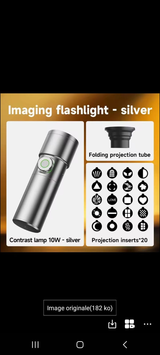 Lampe Torche M10 pour Photo & Vidéo - Éclairage LED Pro avec Zoom réglable